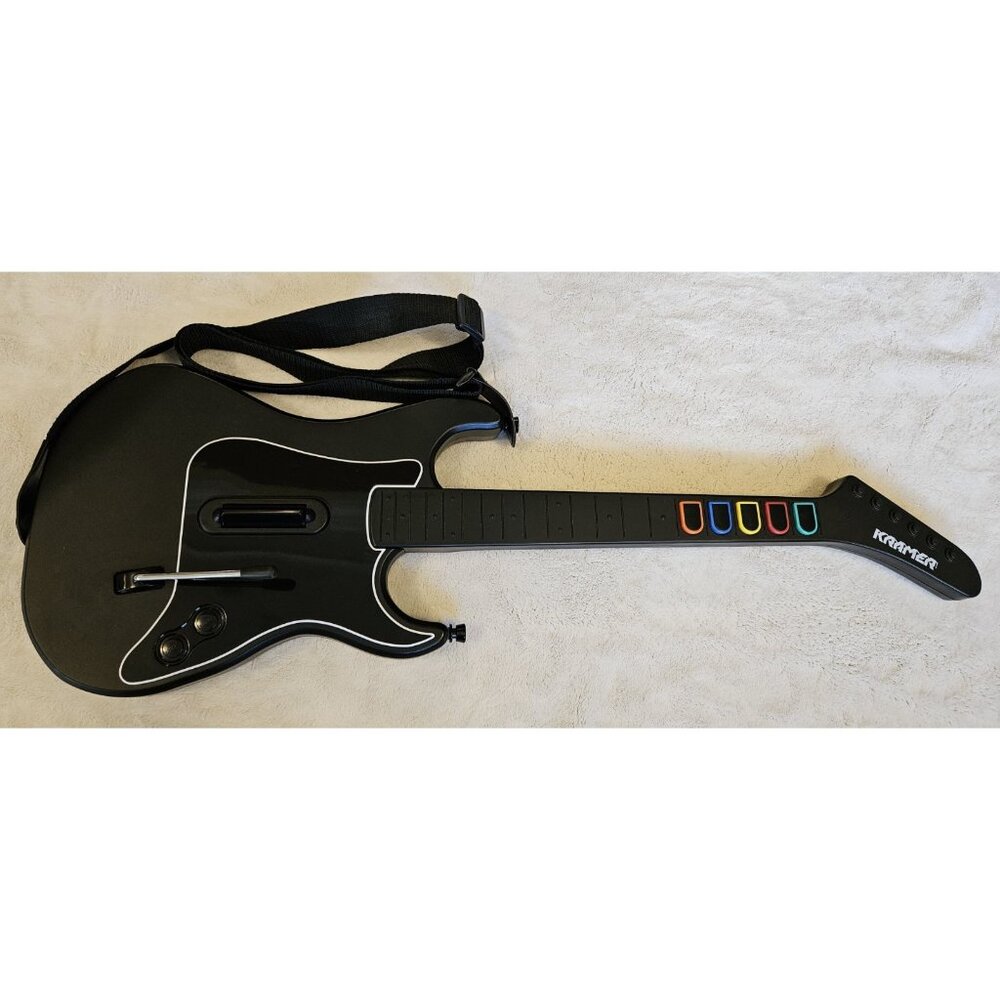 Guitar Hero Kramer Striker Red Octane Wireless PS2 PS3 No Dongle 95119 805
